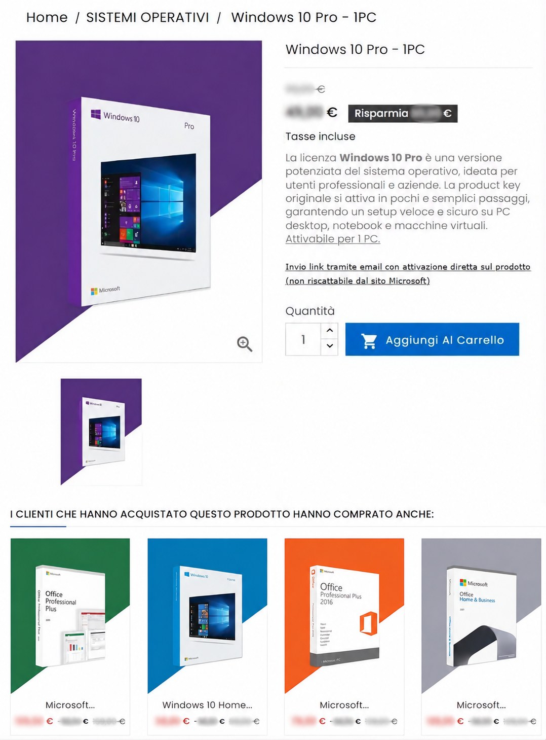 AmaInformatica pagina prodotto